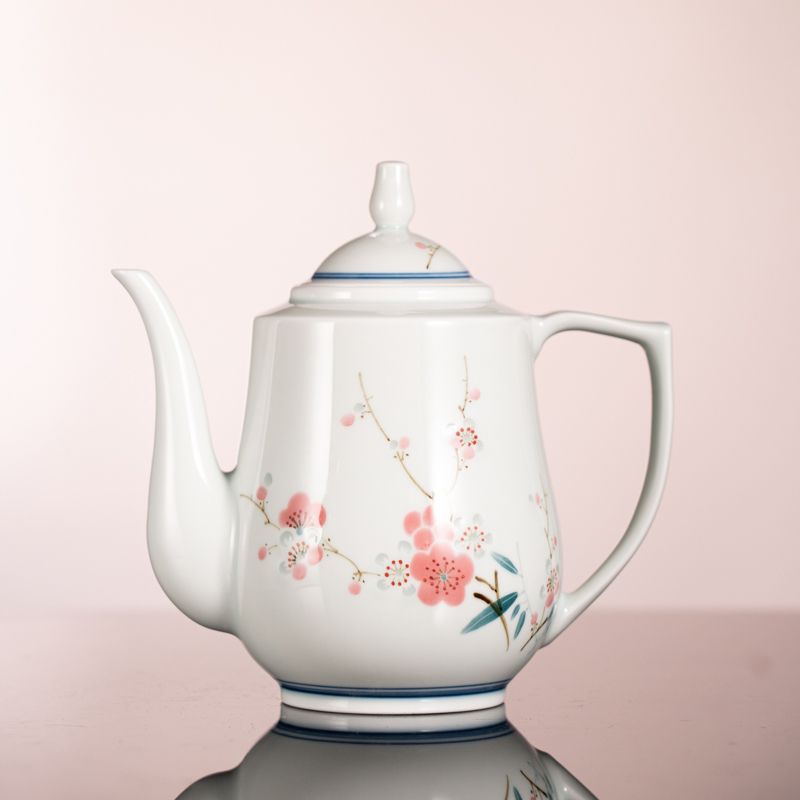 【小乔赏瓷】古窑圣火翠竹红梅玲珑宇宙茶壶gyyq861