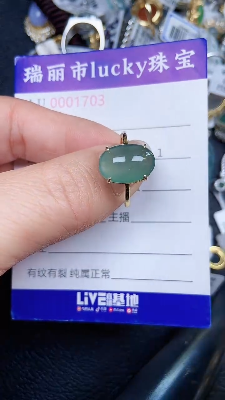 颈饰银S925镶嵌翡翠17803