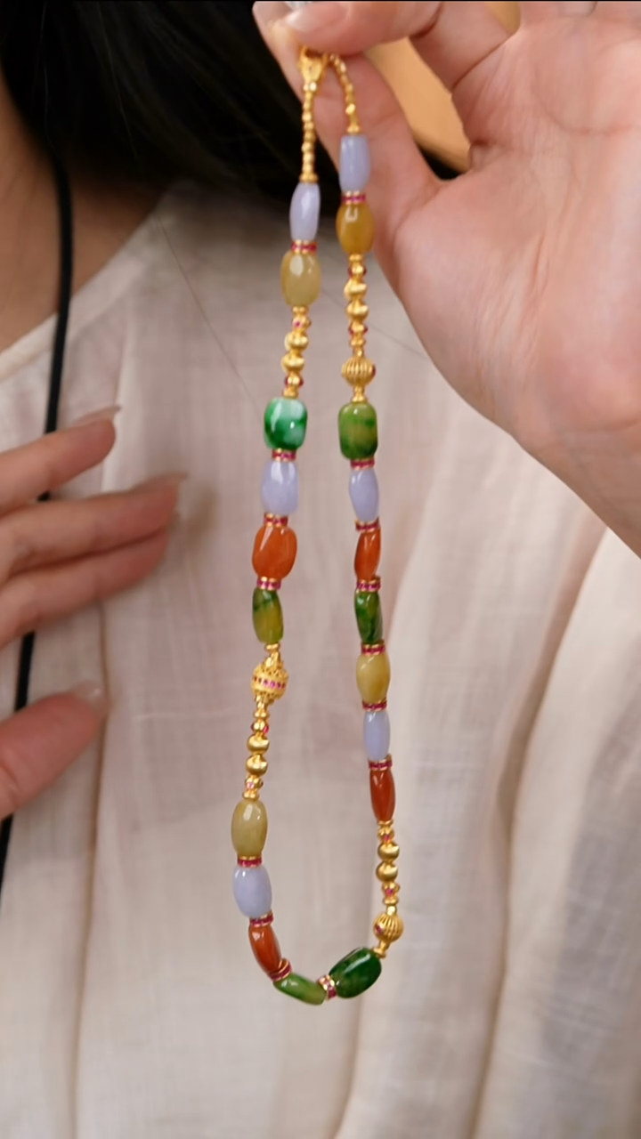 颈饰未镶嵌翡翠项链86