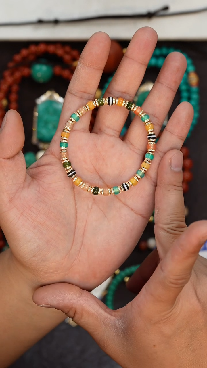 【闪购商品】玛瑙/玉髓手串未镶嵌玛瑙多宝手串