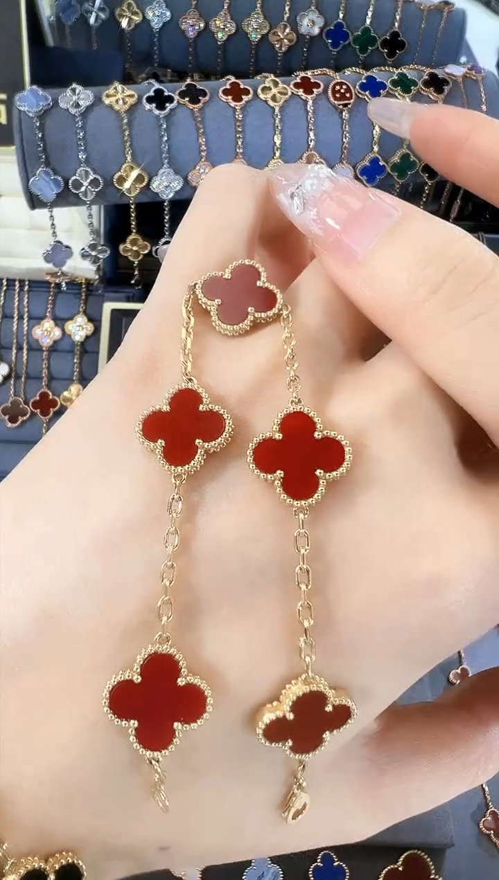 【闪购商品】玛瑙/玉髓手链18K金镶嵌18K黄红玛瑙手链