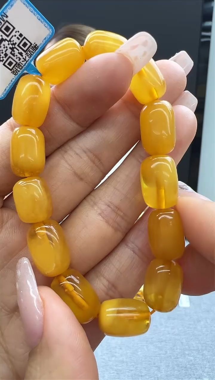 【闪购商品】琥珀手链未镶嵌842秒拍号