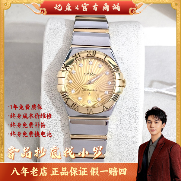 欧米茄/石英表/95新/表径24/S399250106002/250311LK0014
