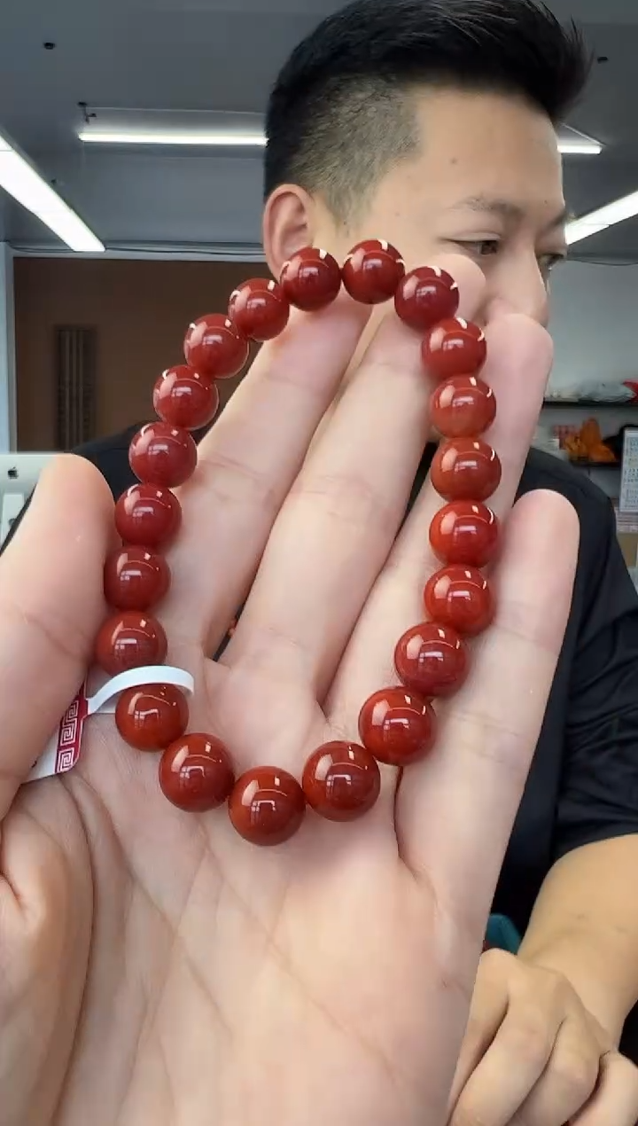 未镶嵌手链南红玛瑙A12南红手串9mm+