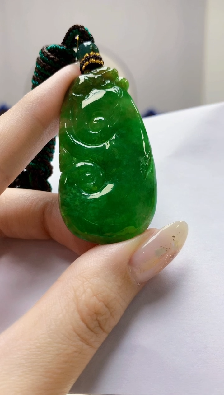 未镶嵌定制翡翠3099jw-毛货挂件98