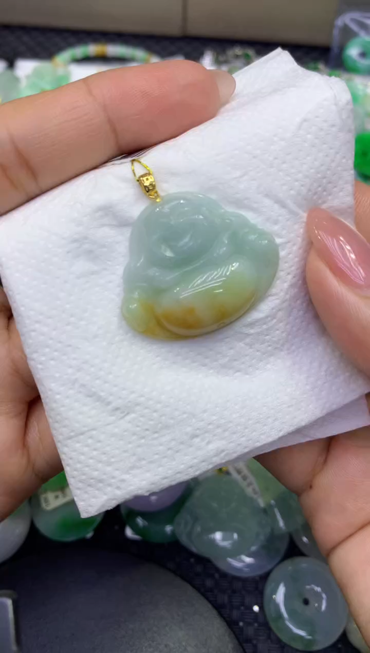 颈饰未镶嵌翡翠天然缅甸A货翡翠