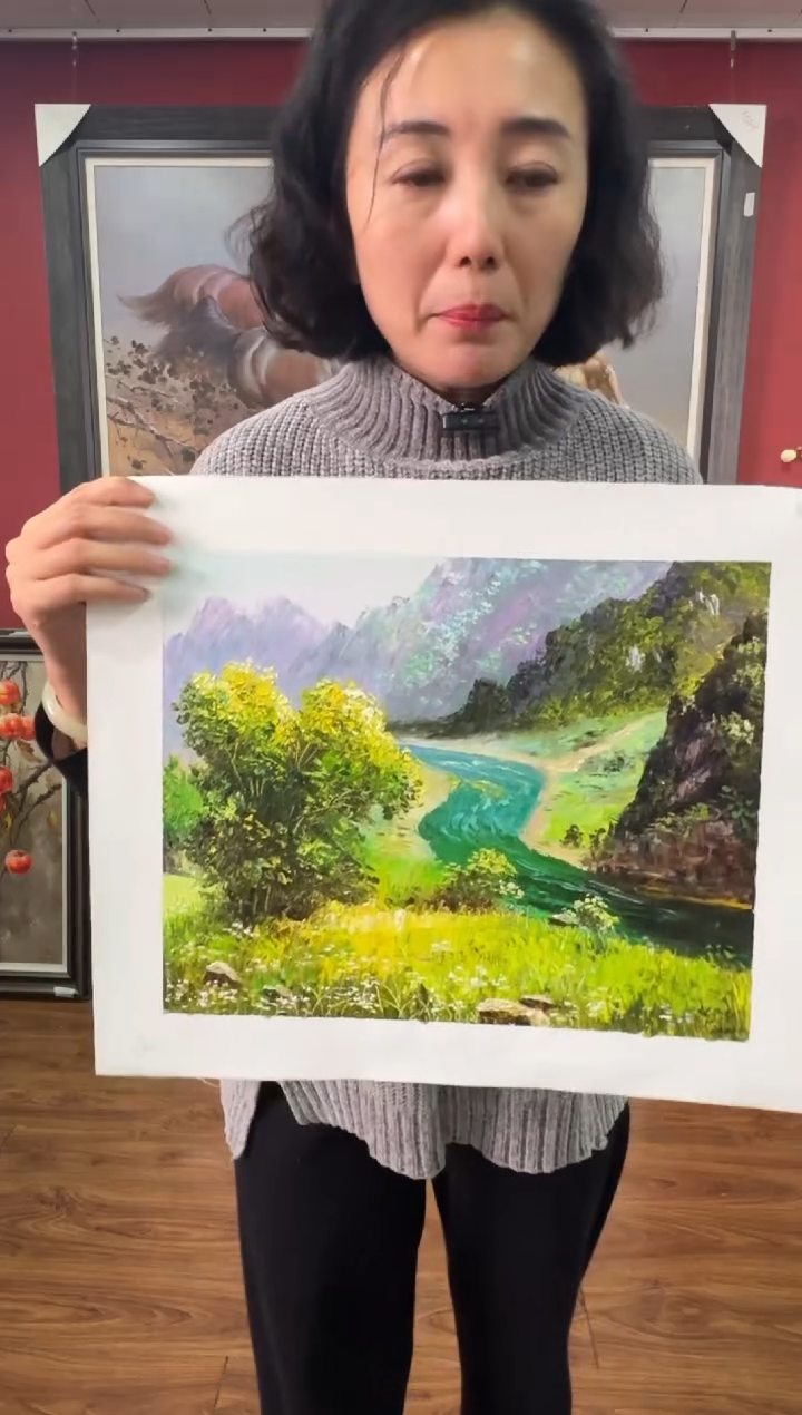 油画【21号】朝鲜原创纯手绘孤品油画丨顺丰包邮丨