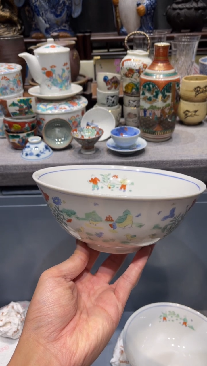 瓷片龙峰大面碗面碗