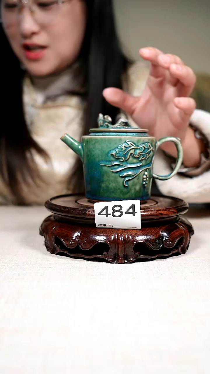 壶钧瓷钧瓷茶器 摆件
