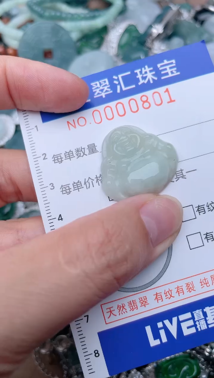 翡翠未镶嵌颈饰801........1