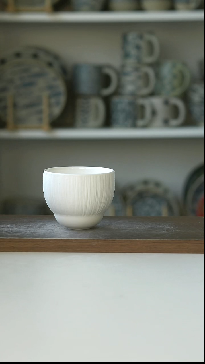 陶瓷DXC玉芝手握杯180ml@4-2@