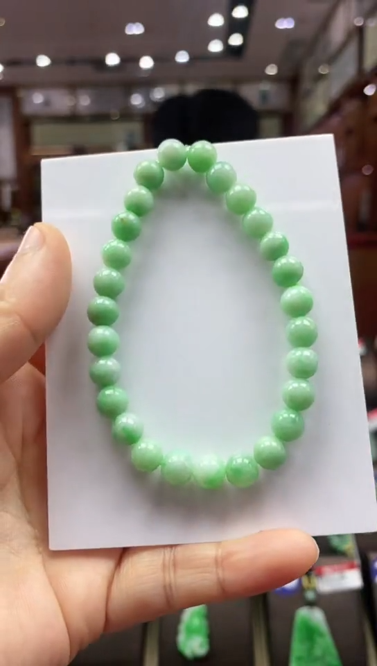 未镶嵌手串翡翠手串7mm