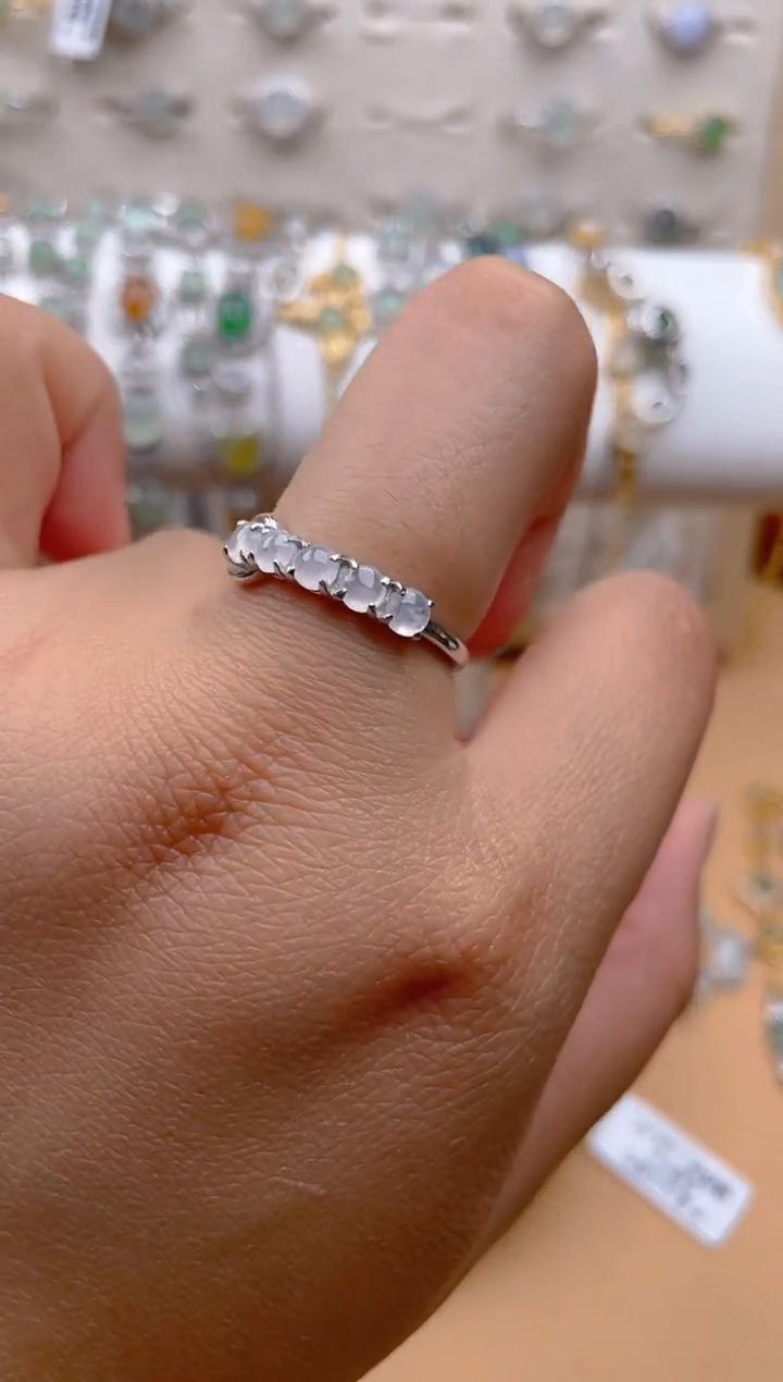 【闪购商品】翡翠戒指银S925镶嵌11111