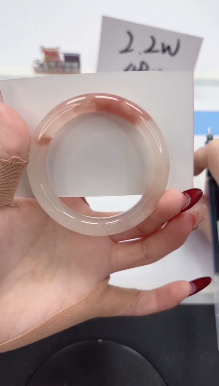 【闪购商品】石英质玉手镯未镶嵌A57-52.8