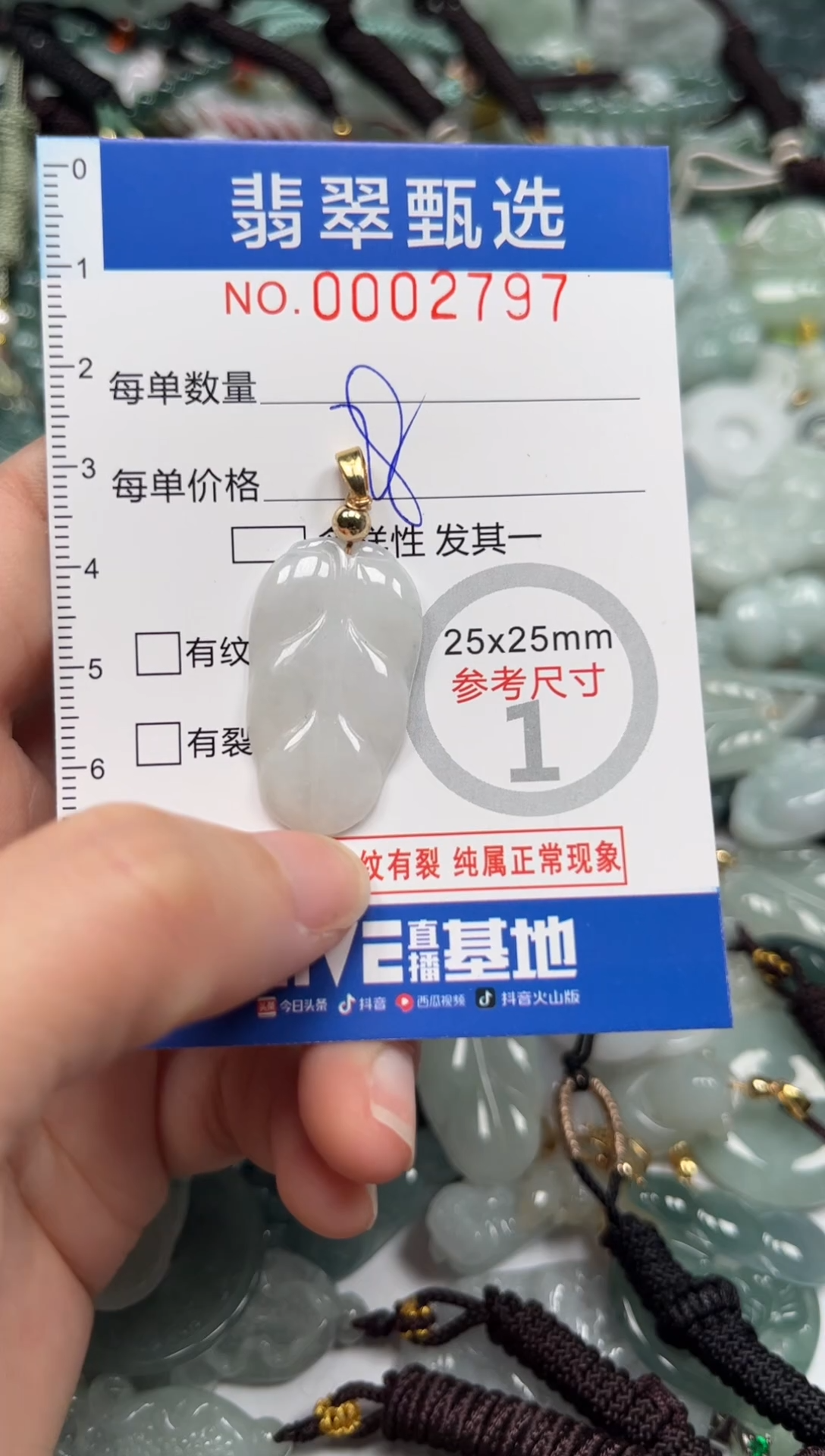 【闪购商品】翡翠颈饰未镶嵌00..2797