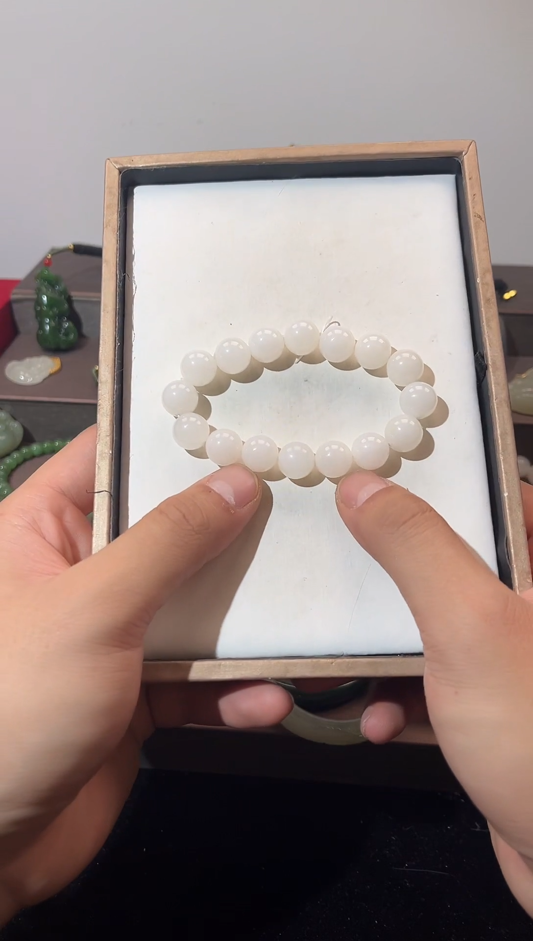 未镶嵌手串和田玉和田玉白玉手串