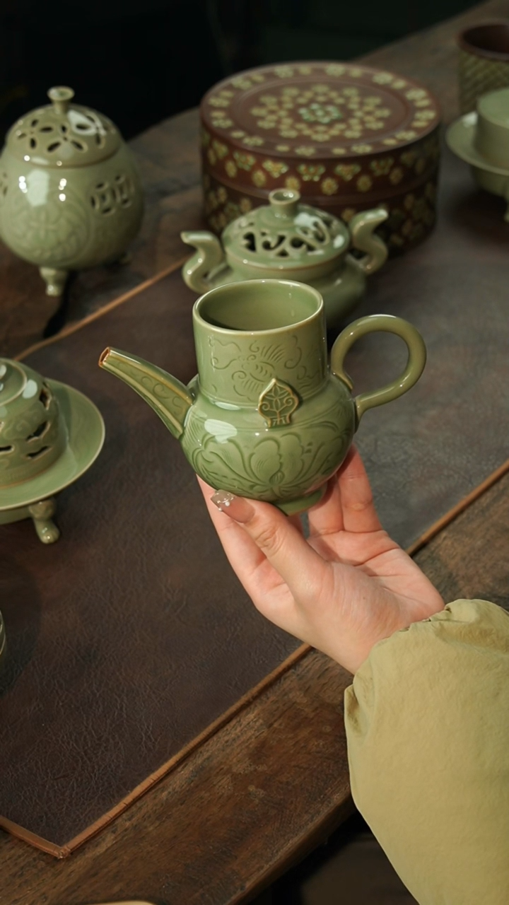 【闪购商品】瓷片瓷茶记 李斌 执壶