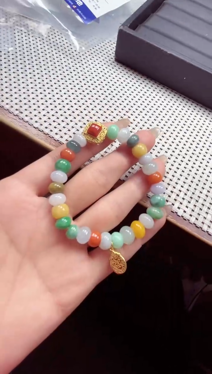 【闪购商品】翡翠手链银S925镶嵌手链