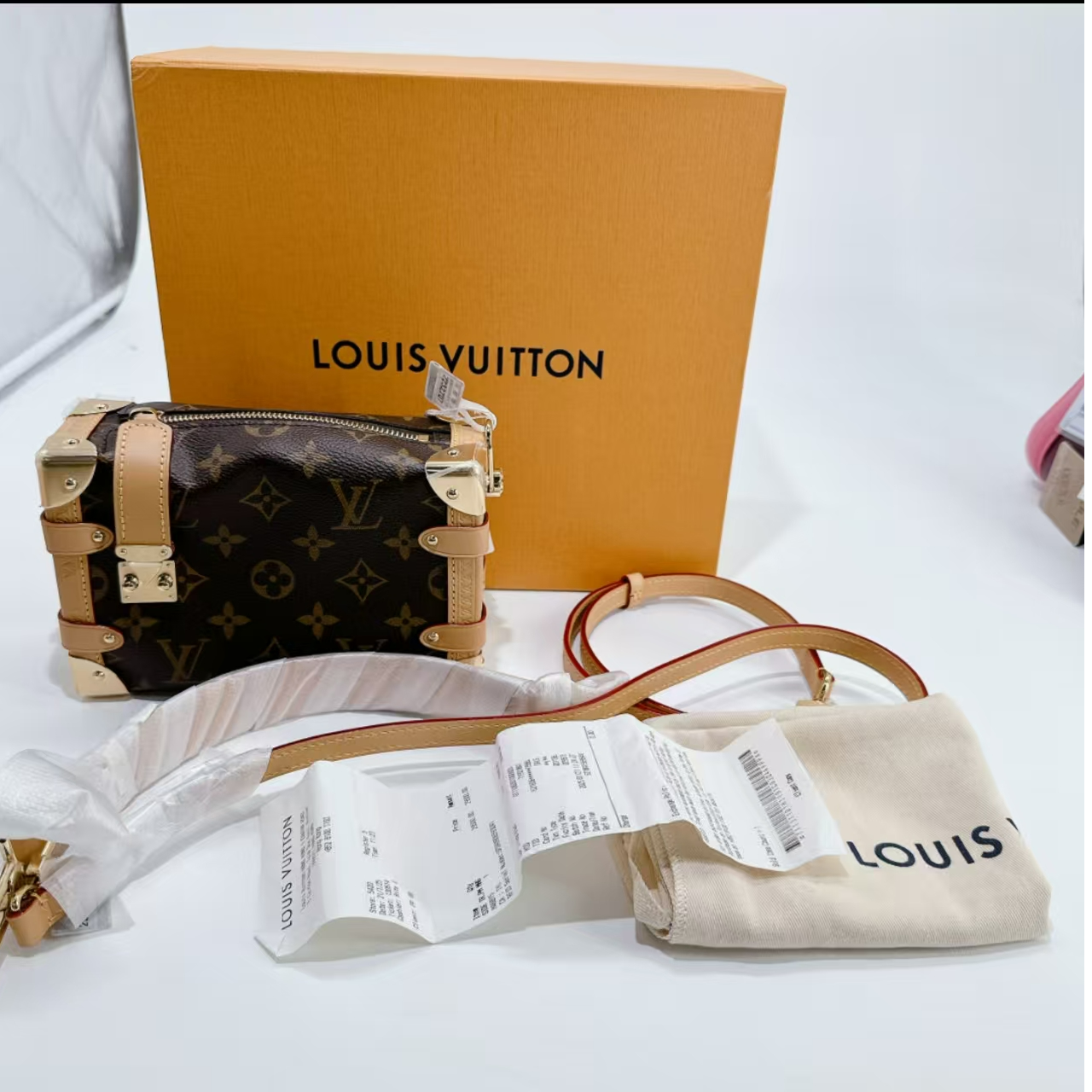 全新未使用 LouisVuitton/路易威登 side trunk小号 安洁利/依依