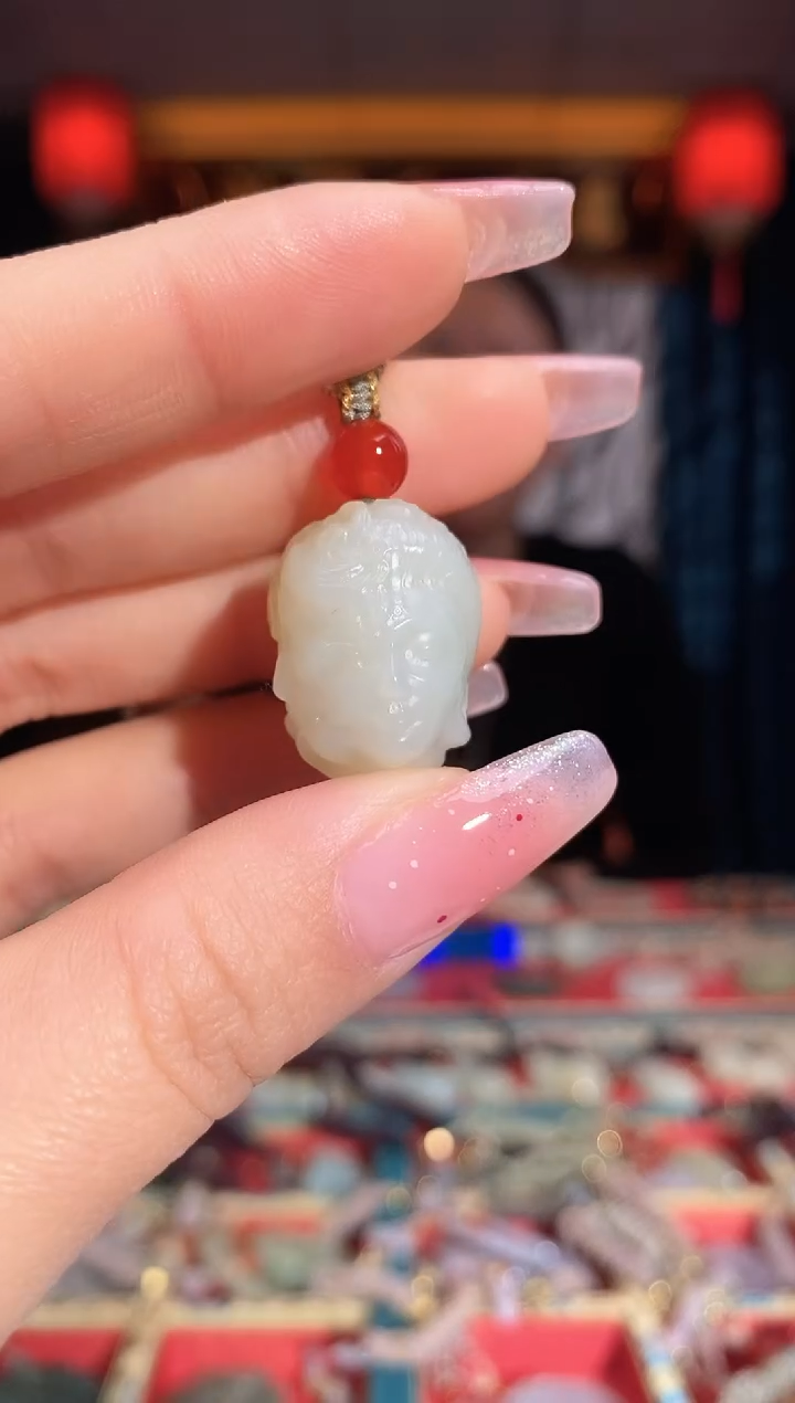 【闪购商品】和田玉颈饰未镶嵌佛魔一念