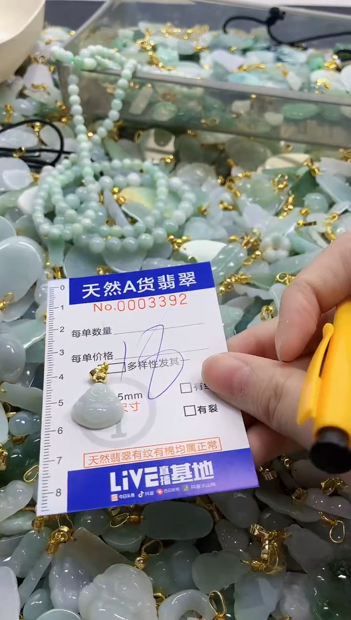 颈饰未镶嵌翡翠天然A货翡翠