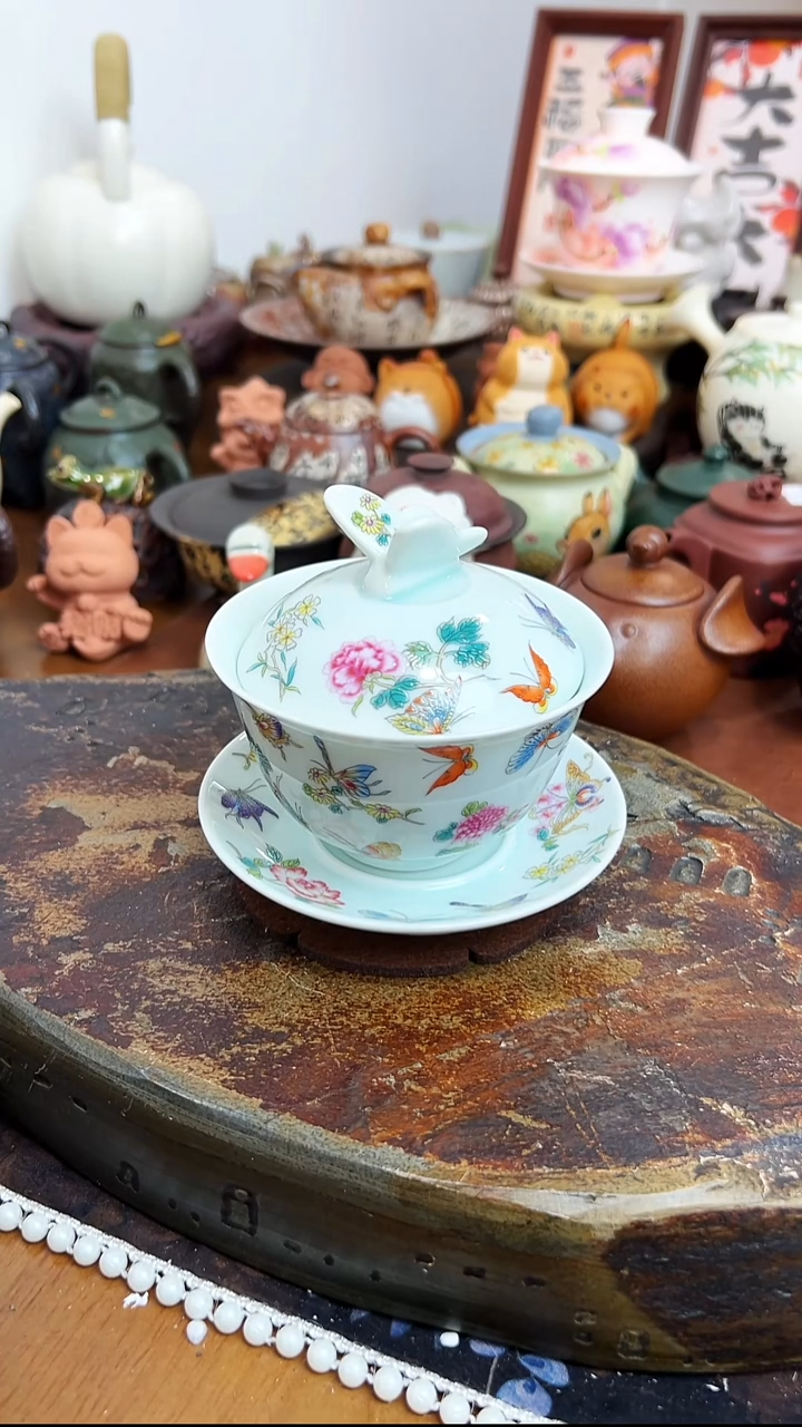   【茶瓷物语】珐琅彩盖碗