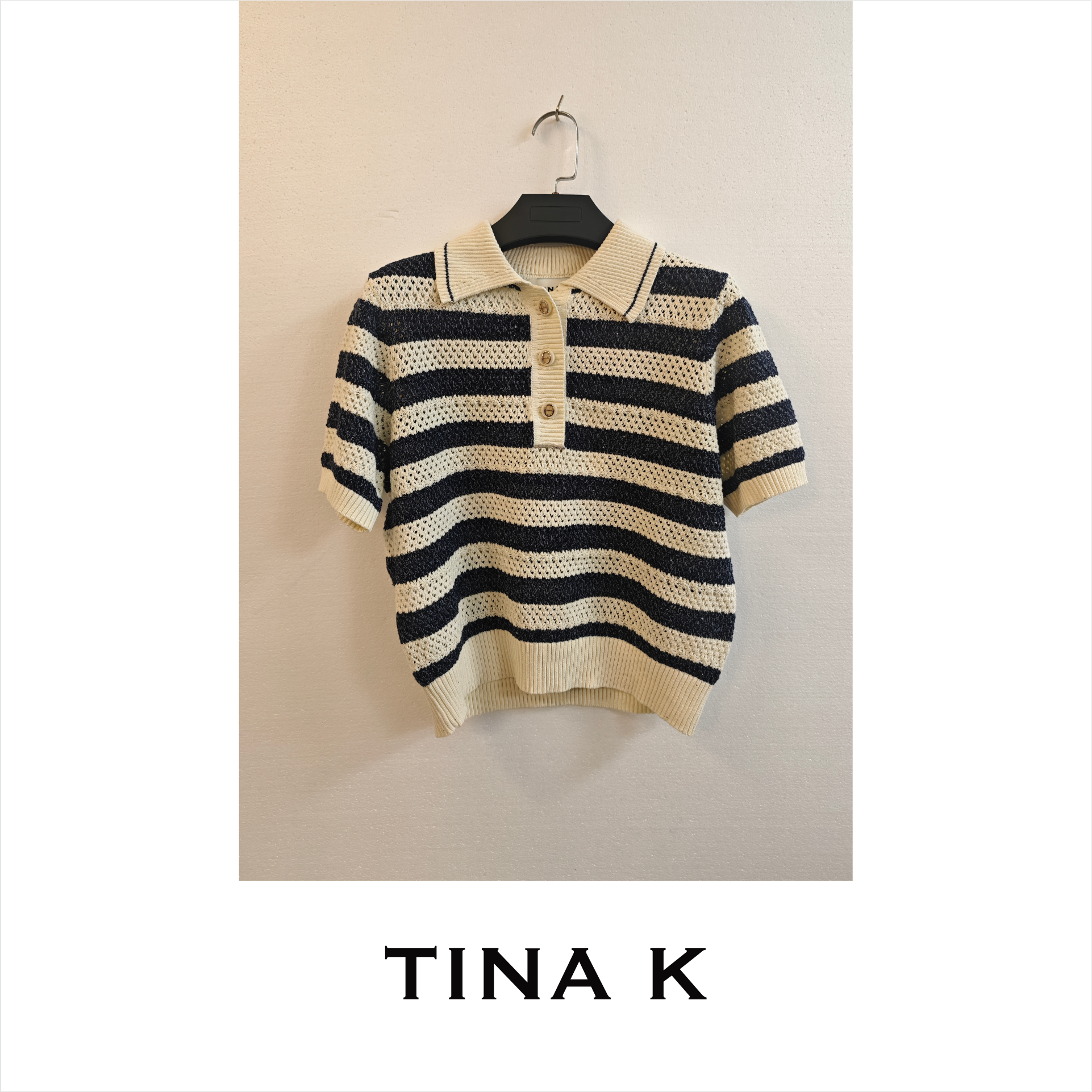 TinaK针织时尚百搭短袖休闲毛衣ZZ225368