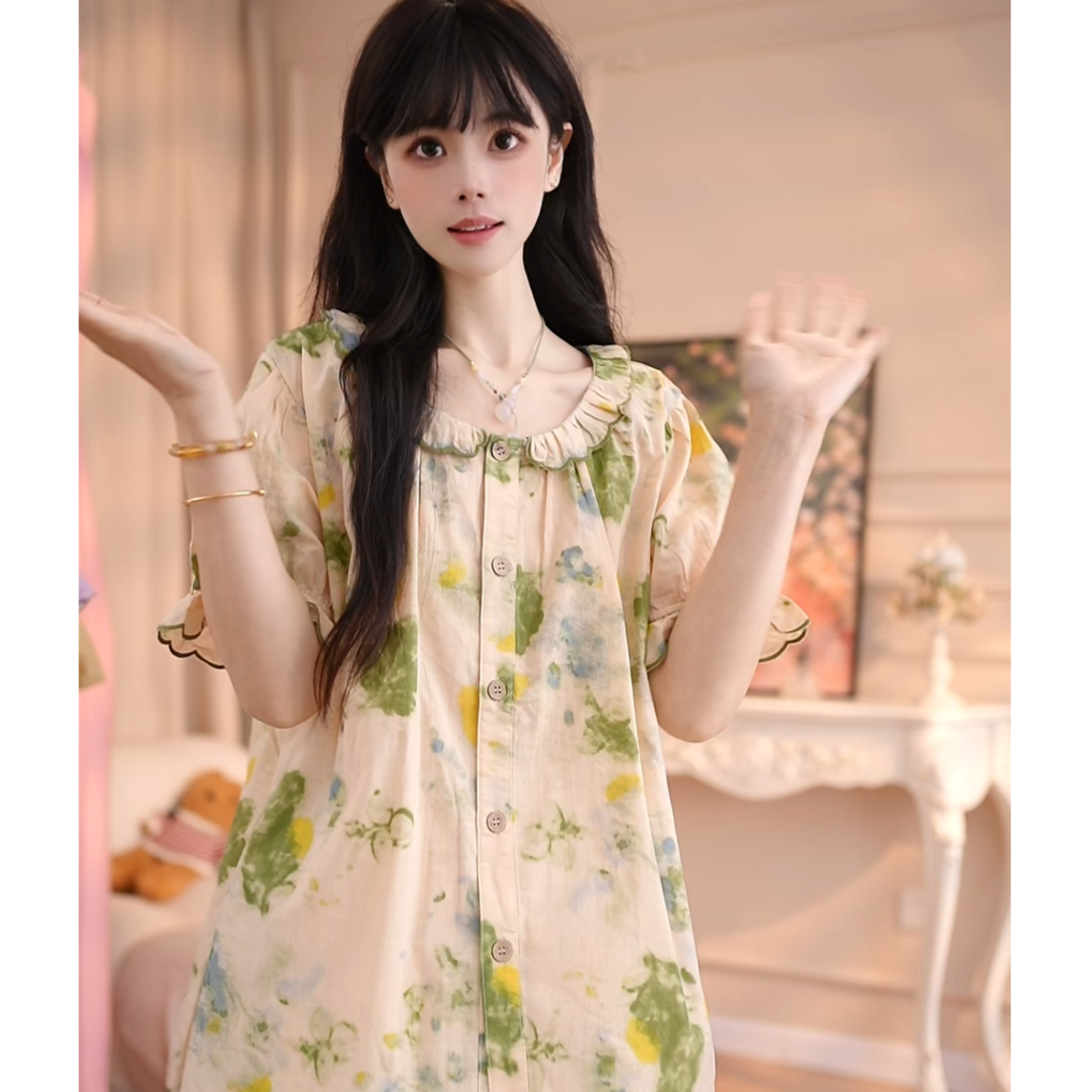 【测款12】套装 甜美棉夏天薄款舒适纯棉纯棉休闲WQN