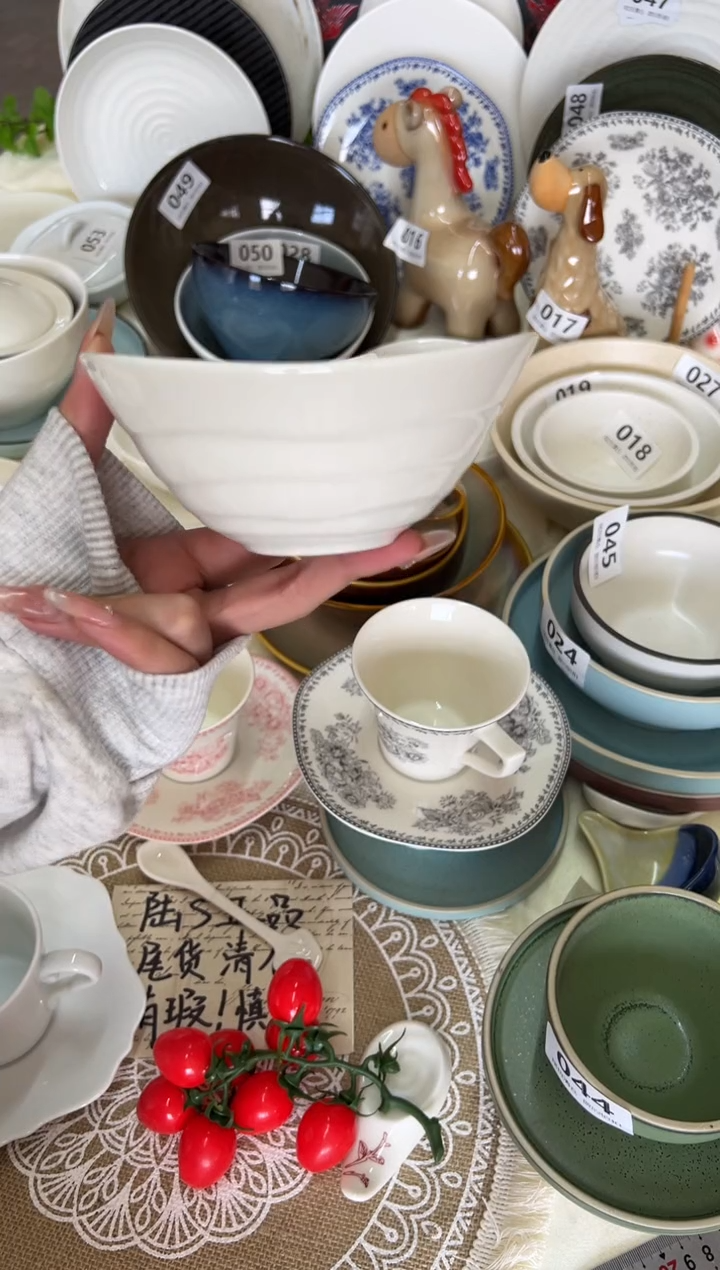 新骨瓷001 瑕疵 暖白 顶峰 5寸元宝碗 2只装