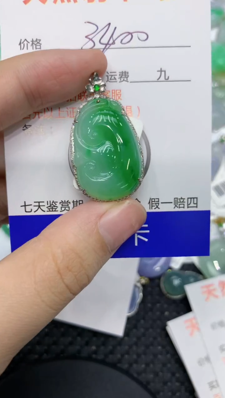 【闪购商品】翡翠颈饰18K金镶嵌111111111111