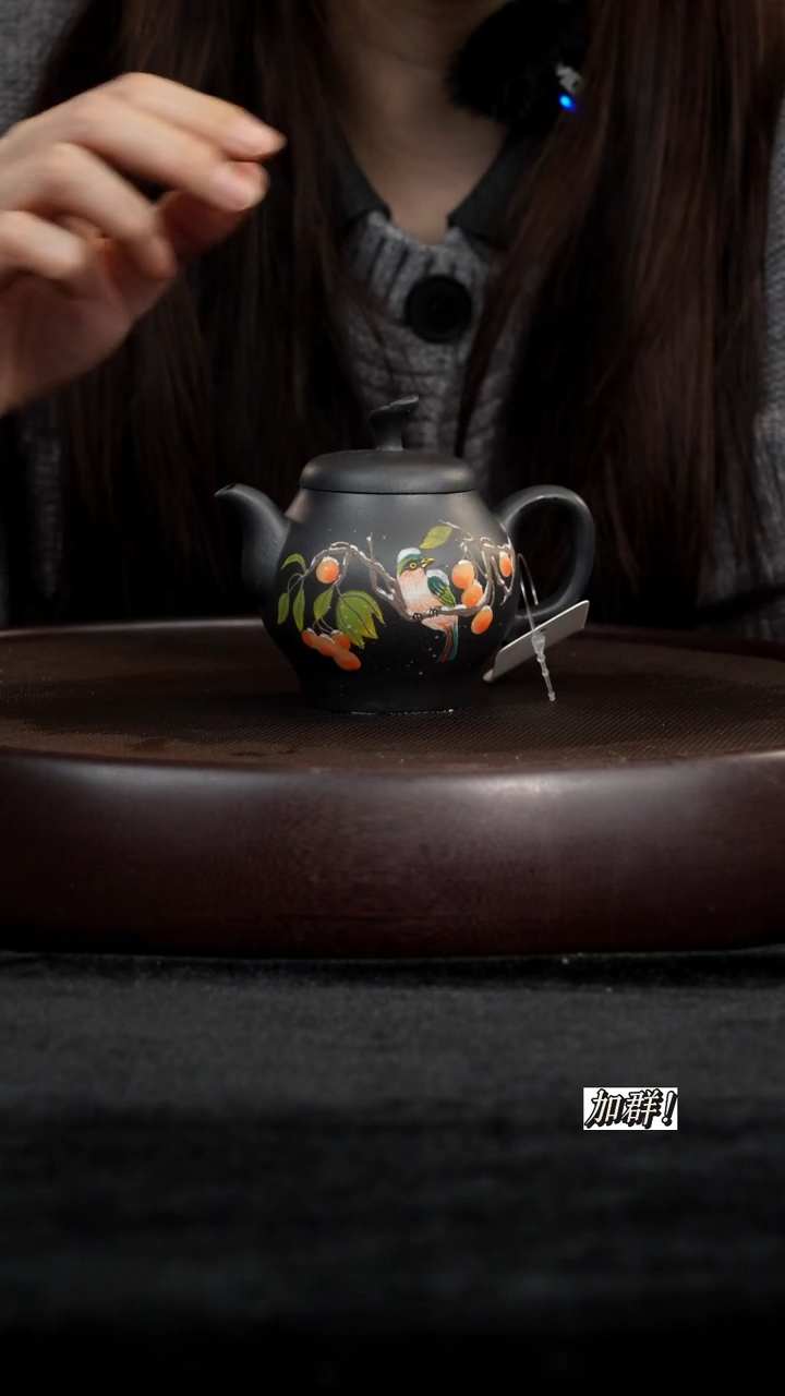 茶壶紫砂HMX720560云雾天青雪鹊150c