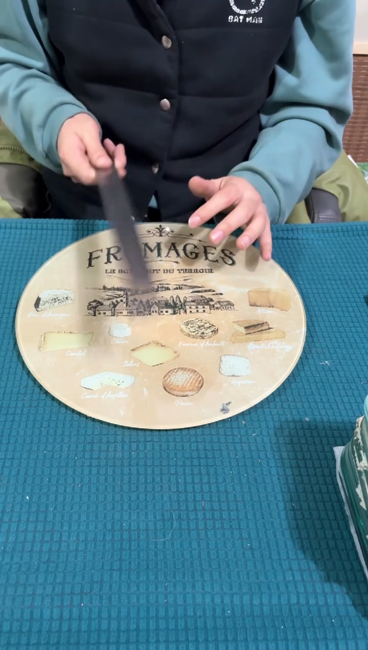 进口食品级钢化玻璃091号小微瑕菜板直径32cm