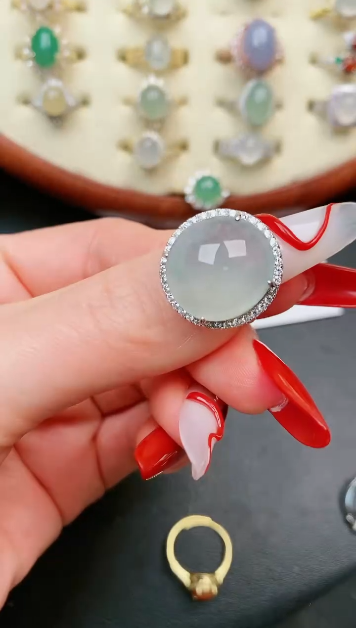 【闪购商品】翡翠戒指银S925镶嵌.....