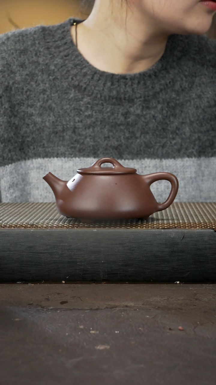 【闪购商品】紫砂茶壶特拼紫泥 平盖石瓢200cc 029
