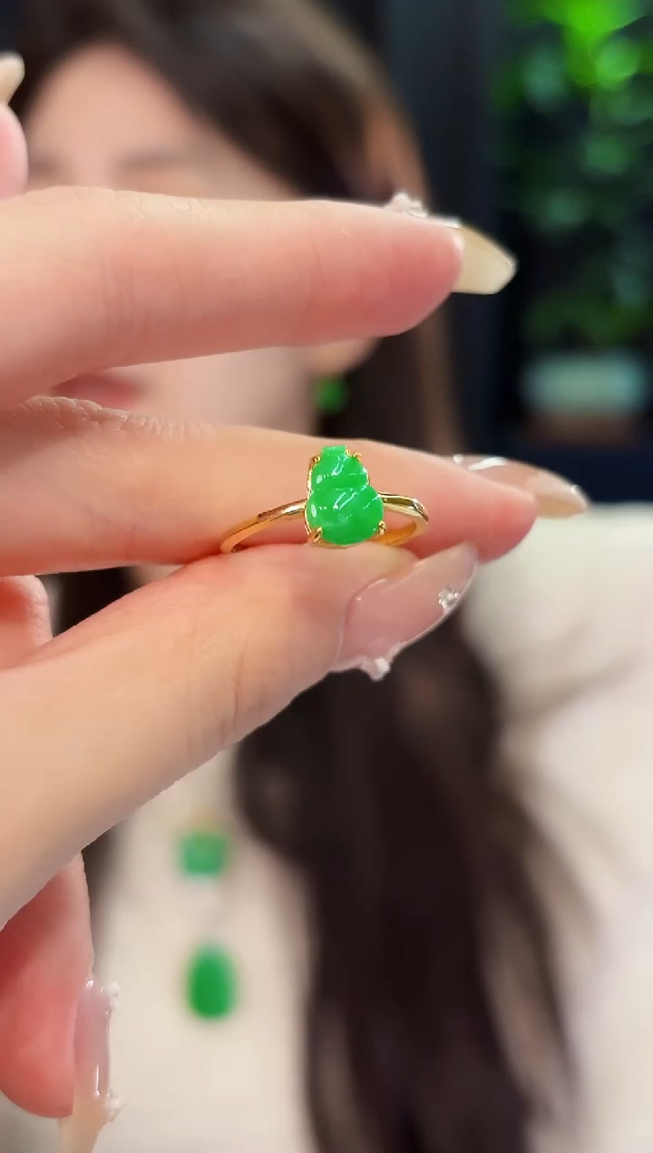 翡翠戒指未镶嵌缅料A货/多样性发货/一件