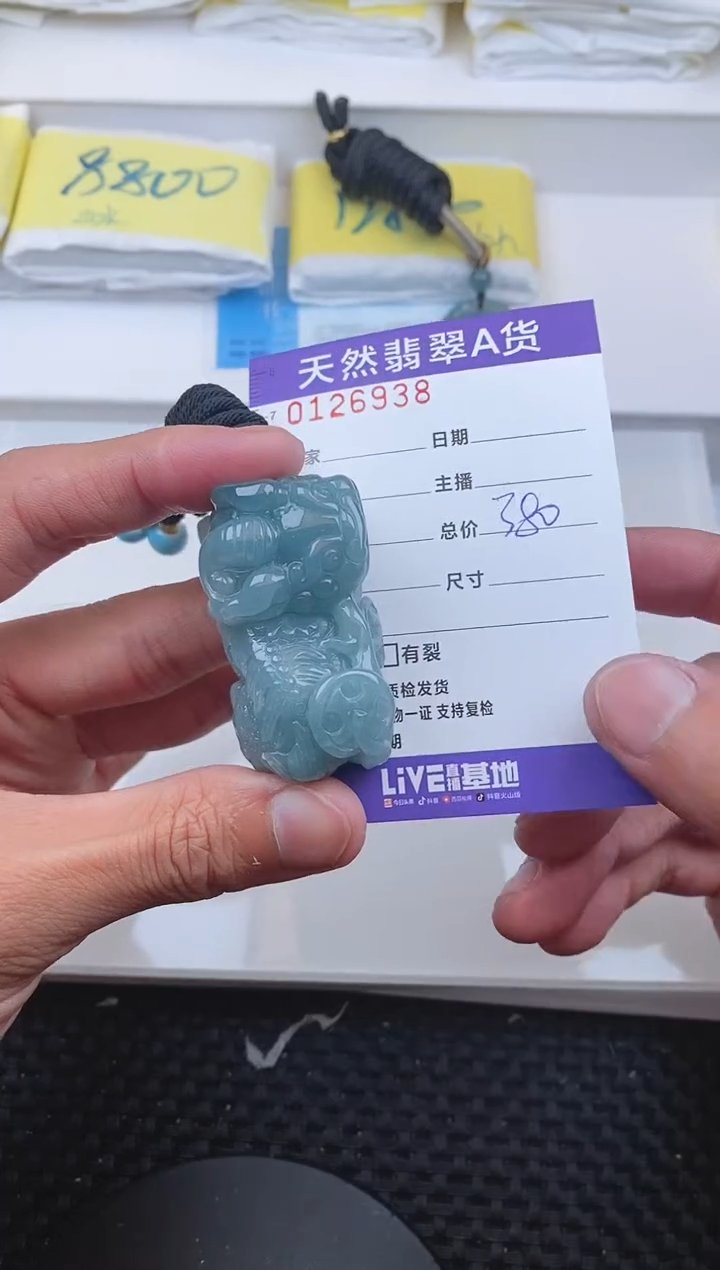 【闪购商品】翡翠颈饰未镶嵌6938........