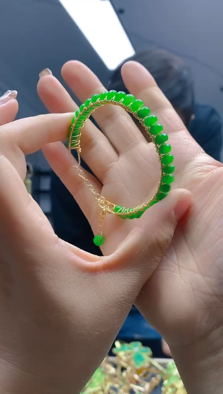 【闪购商品】翡翠耳饰合金0327翡翠手镯