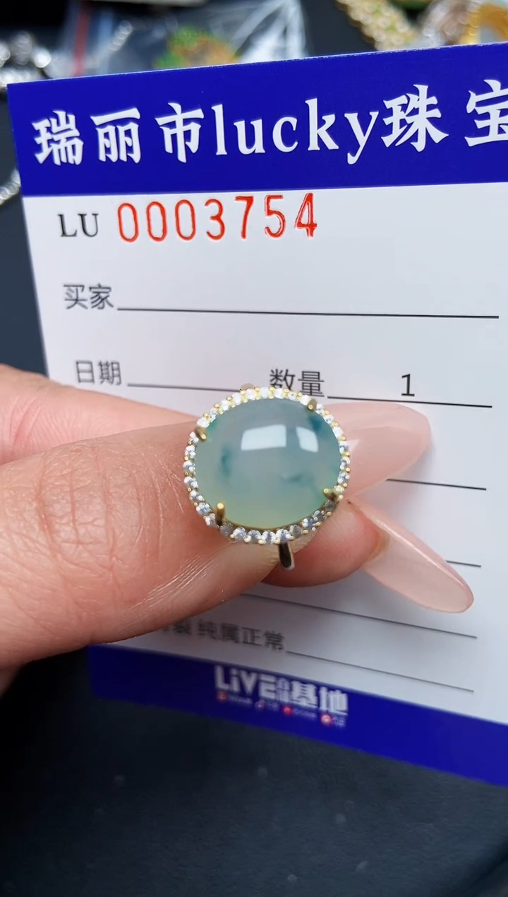 【闪购商品】翡翠颈饰银S925镶嵌3754