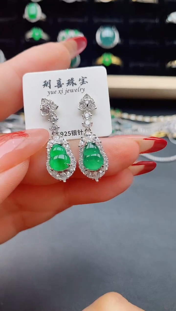 【闪购商品】翡翠戒指银S925镶嵌321312