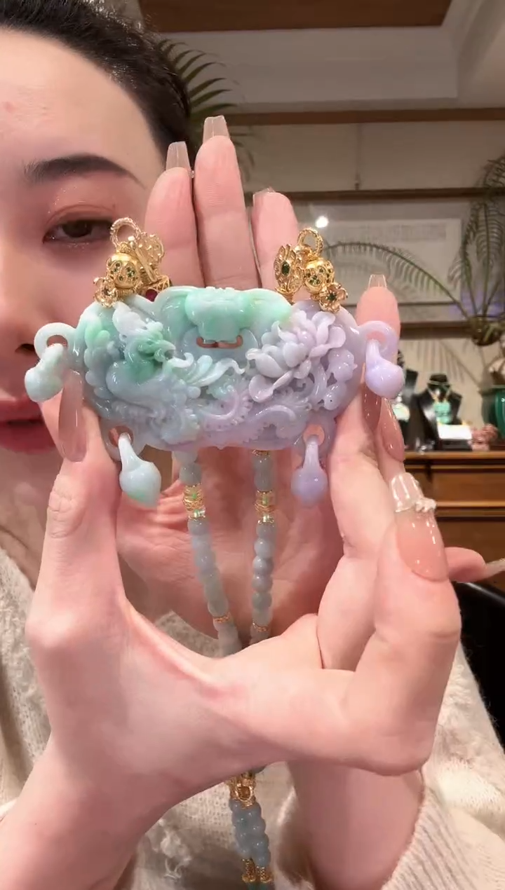 【闪购商品】翡翠颈饰未镶嵌国风