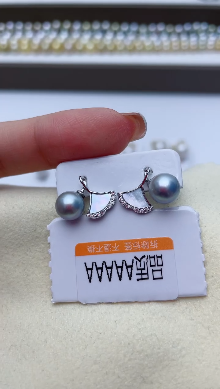 【闪购商品】海水珍珠耳饰银S925镶嵌W110