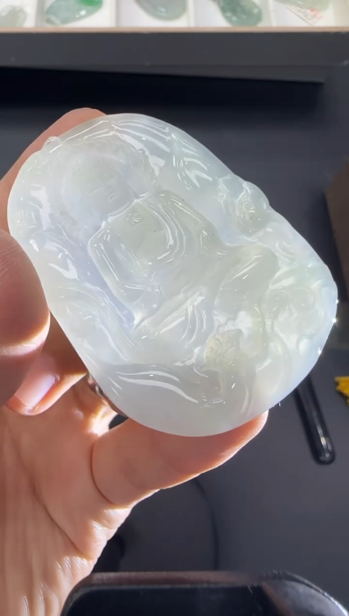 【闪购商品】翡翠颈饰未镶嵌天然翡翠A货孤品一件