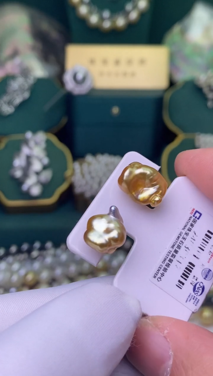 【闪购商品】海水珍珠耳饰未镶嵌10-11