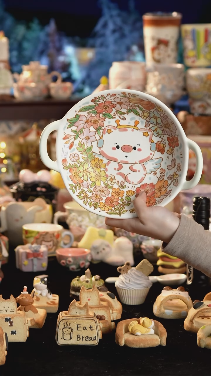 其他陶景德镇釉下彩手绘设计师款陶瓷