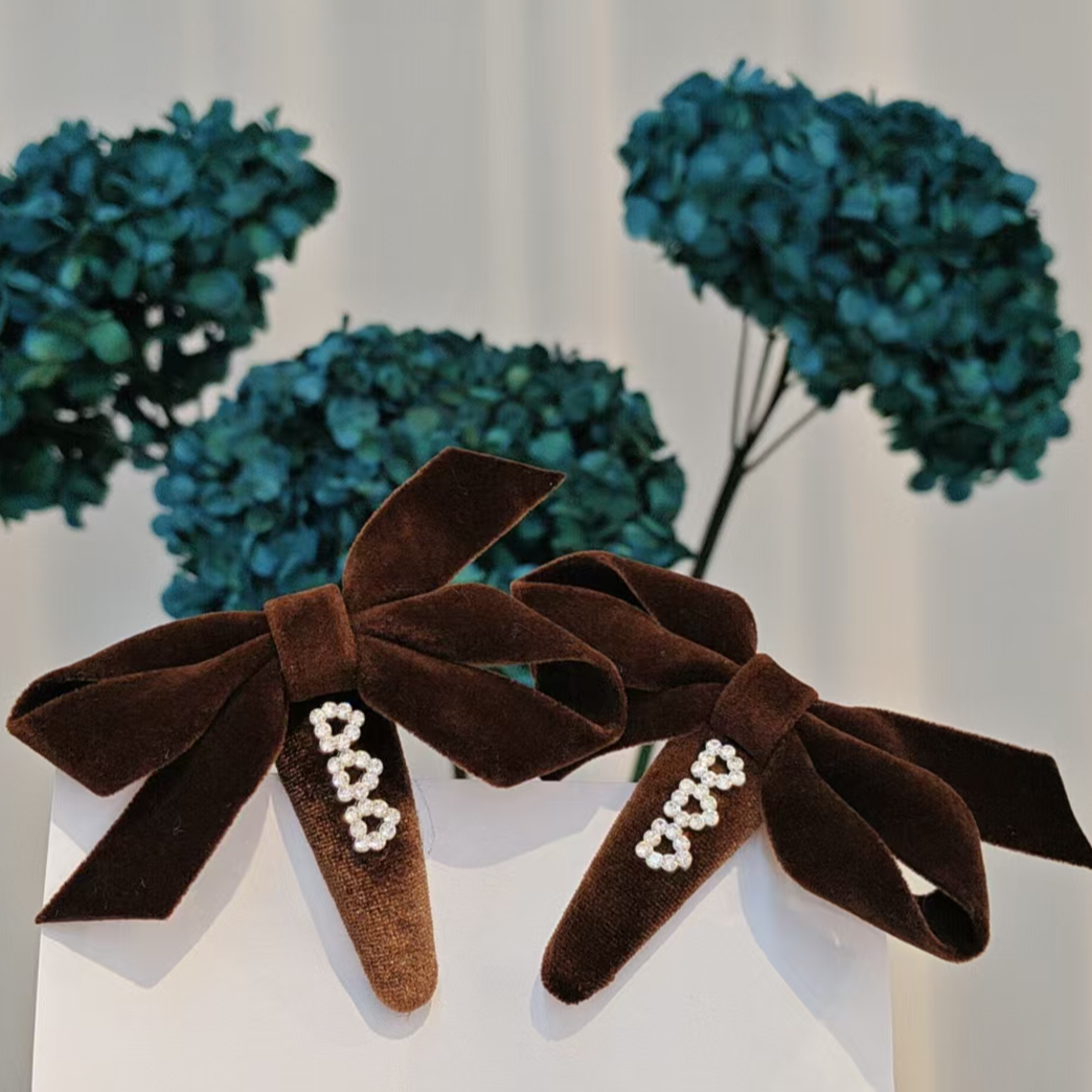 气质轻奢时尚发夹 百搭发饰简约发夹 精致对夹 