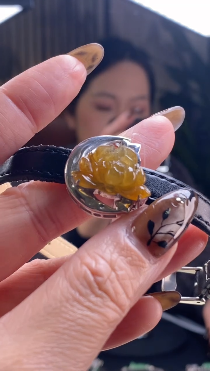 颈饰银S925镶嵌翡翠18173