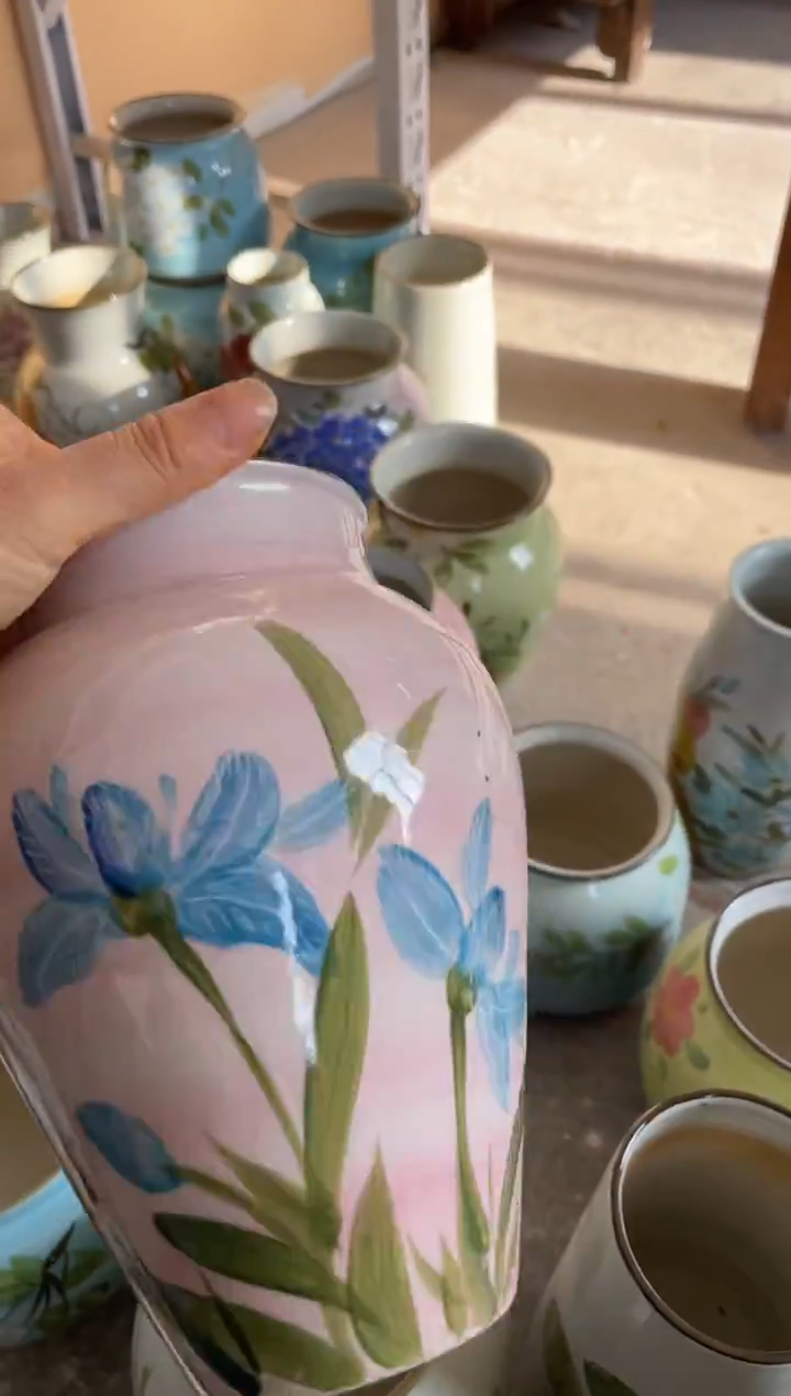 瓶瓷景德镇手绘花瓶