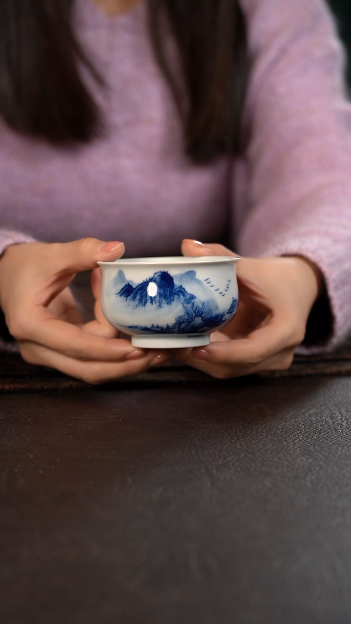 【闪购商品】杯HLX陶瓷重工山水炉式杯 随机