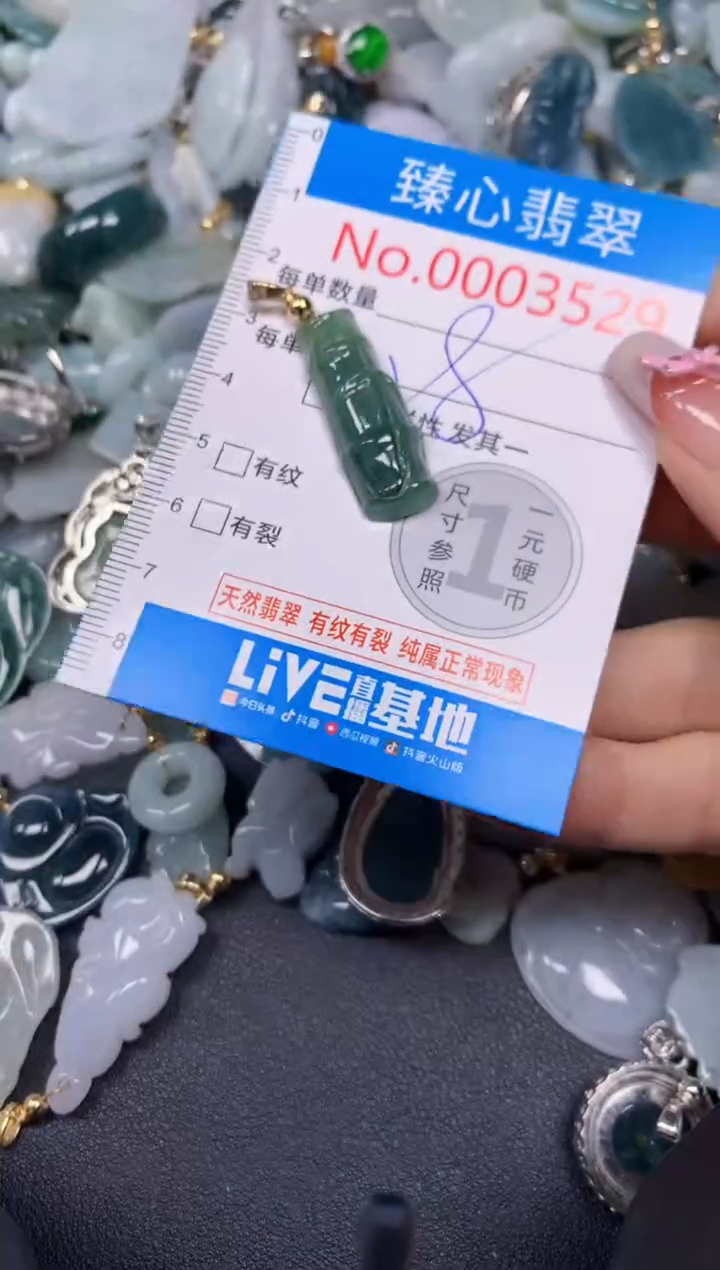 【闪购商品】翡翠颈饰未镶嵌含绳0003529