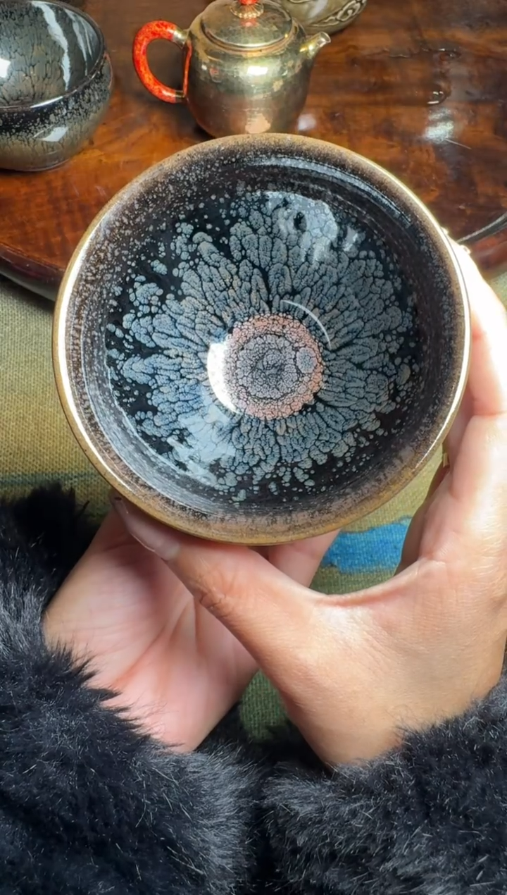 茶盏阙梅娇水墨牡丹9